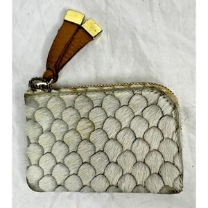 K Slade Wallet Mini Pony Hiar Leather Zipper Made to Hold handcrafted USA